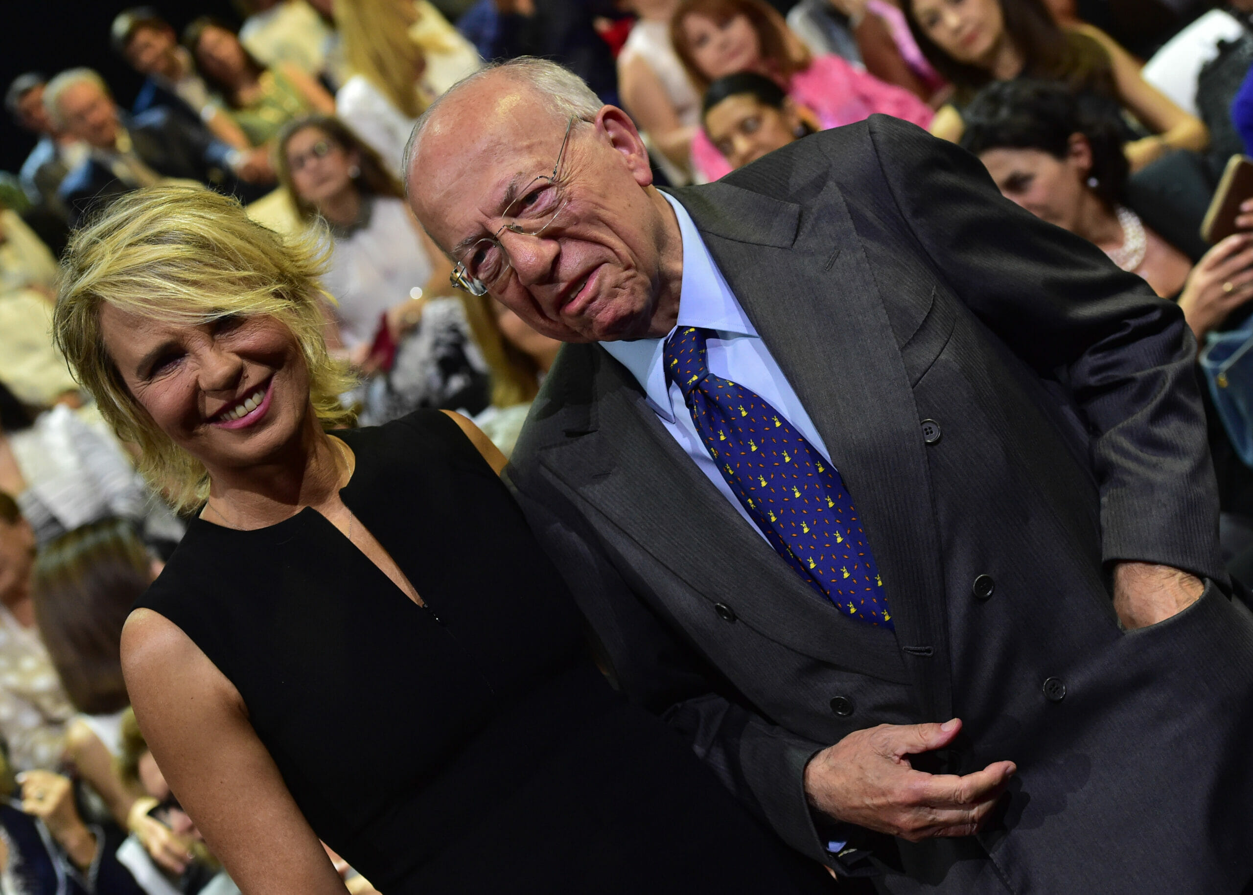 Maria De Filippi con Fedele Confalonieri