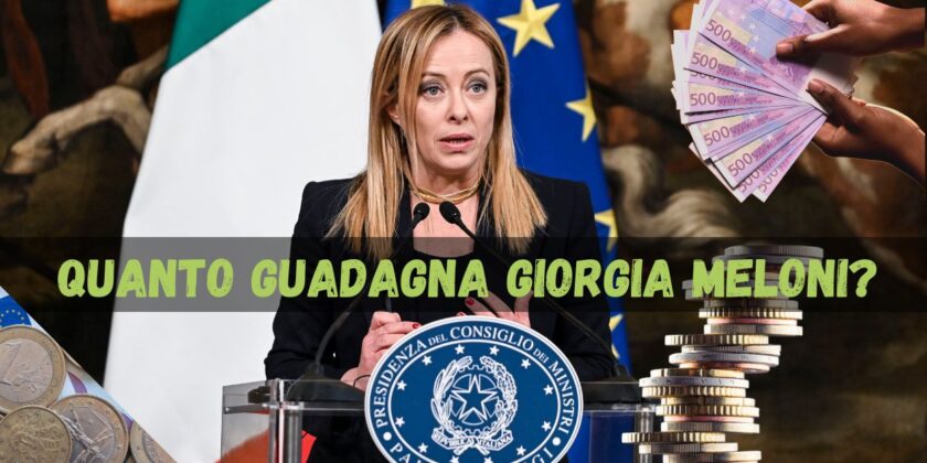Quanto guadagna Giorgia Meloni