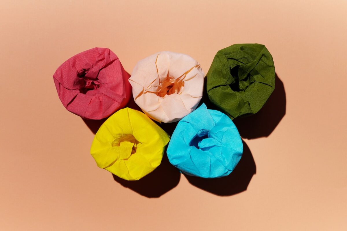 Carta igienica colorata
