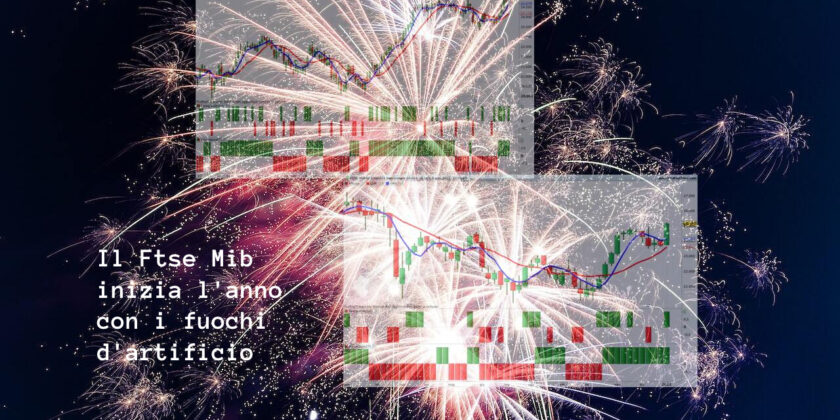 Il Ftse Mib inizia il 2023 con in fuochi di artificio