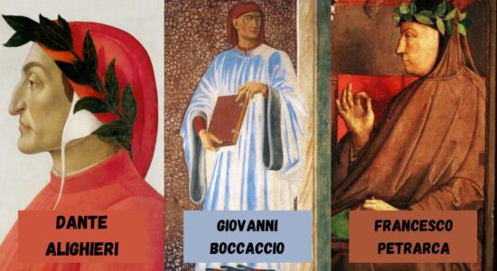 Dante, Petrarca e Boccaccio-foto da wikipedia