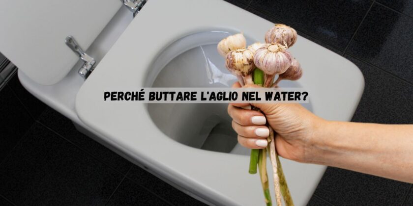 Ecco perchè buttare aglio nel wc