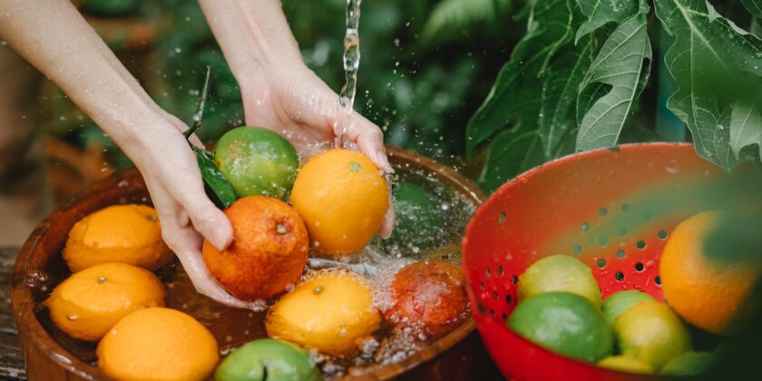 Lavare frutta e verdura col bicarbonato