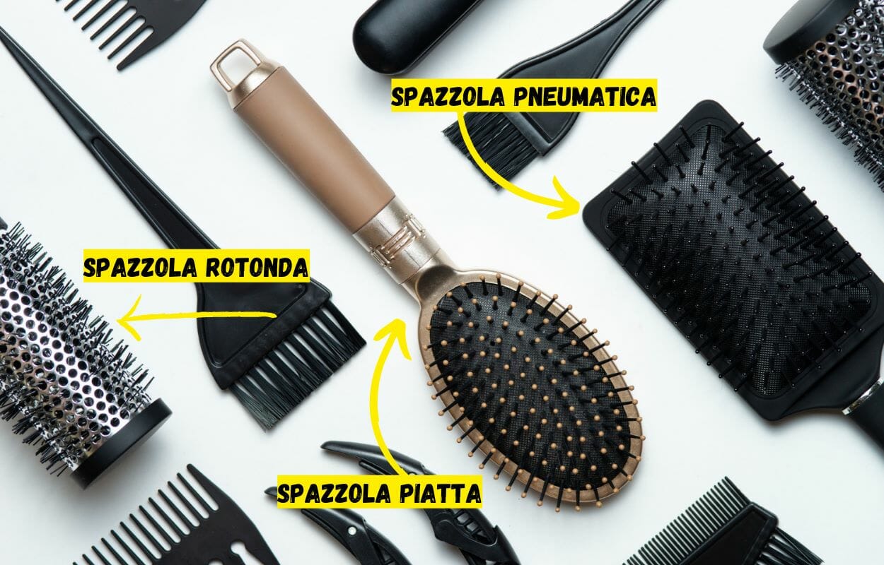 Spazzola rotonda, piatta e pneumatica