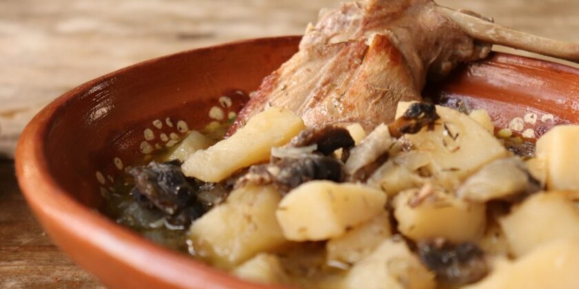 Coniglio in padella impeccabile