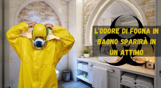 L’odore di fogna in bagno sparirà come per magia