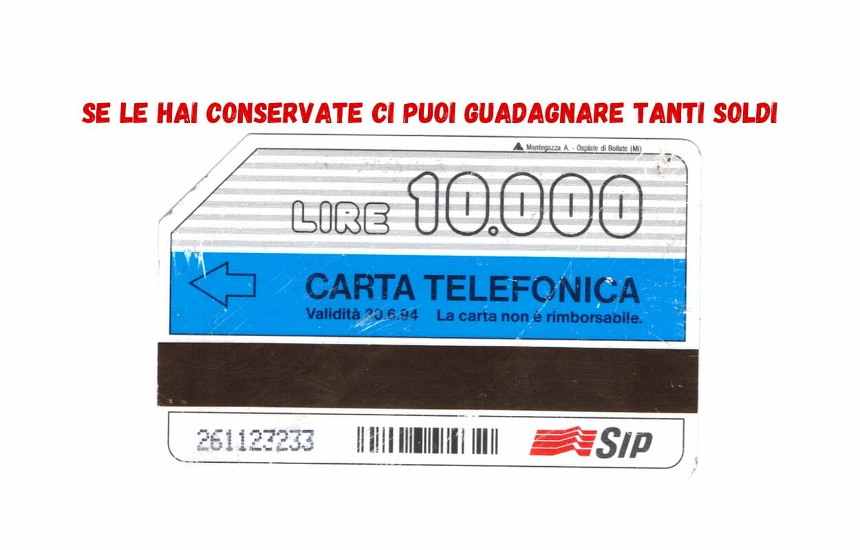 Scheda telefonica di 10 mila lire