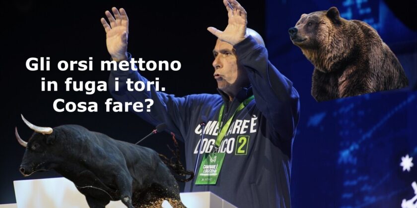 Battuta di arresto su Azimut con i tori che scappano e gli orsi che avanzano