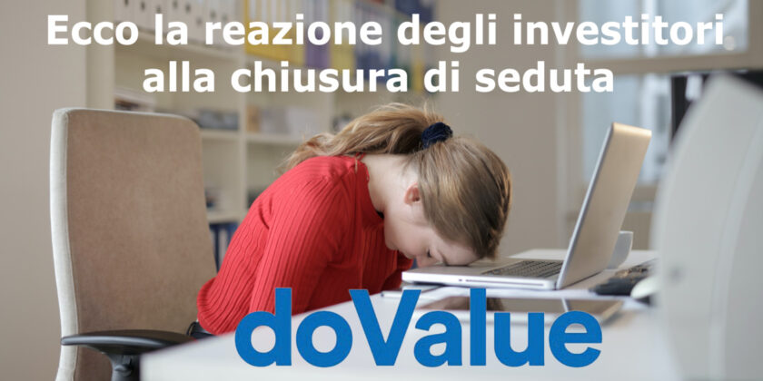 DoValue realizza la peggiore performance di giornata