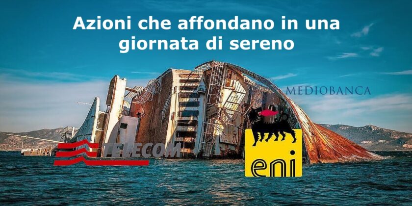ENI, Mediobanca e Telecom non riescono a riprendersi in una giornata di sereno a Piazza Affari