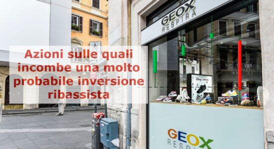 Le azioni GEOX potrebbero invertire al ribasso dopo questo pattern molto potente