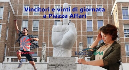 I titoli azionari che hanno fatto meglio e peggio in chiusura di seduta