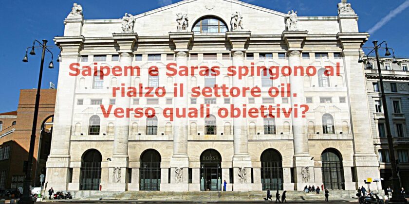 Saipem e Saras guidano il rialzo dei petroliferi