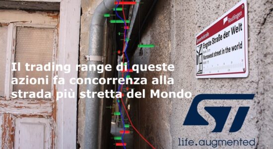 Da oltre un mese le azioni STM si muovono in una strettissimo trading range- Foto Spreuerhofstraße, Reutlingen, Germany da Wikipedia