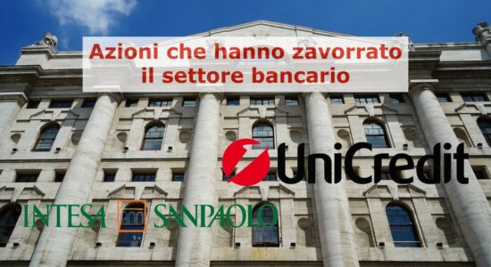Intesa Sanpaolo e Unicredeit hanno trascinato al ribasso il settore bancario