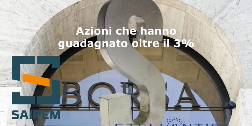 Saipem e Stellantis hanno guidato i rialzi sul Ftse Mib