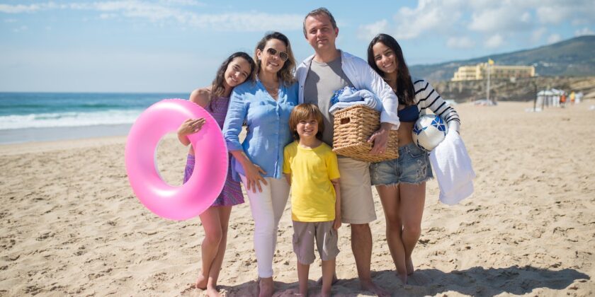 Vacanza al mare con la famiglia