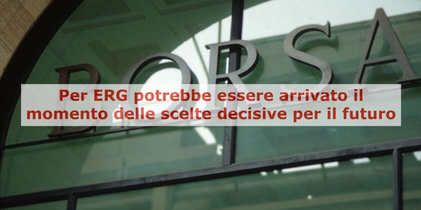 Per ERG diventa decisiva le tenuta dei supporti