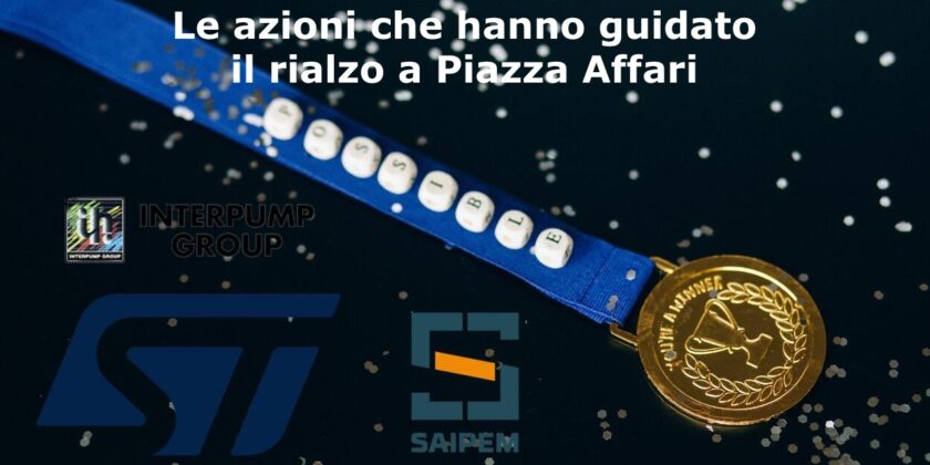 STMicroelectronics, Interpump Group e Saipem hanno guidato il rialzo del Ftse Mib