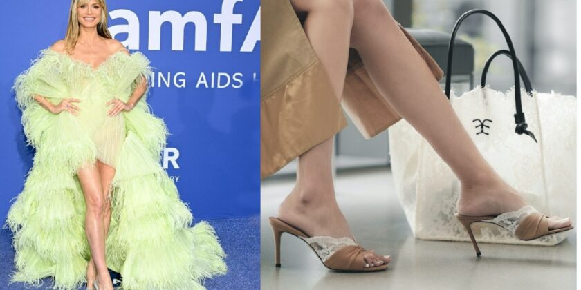 Sandali trendy 2023 come quelli di Heidi Klum