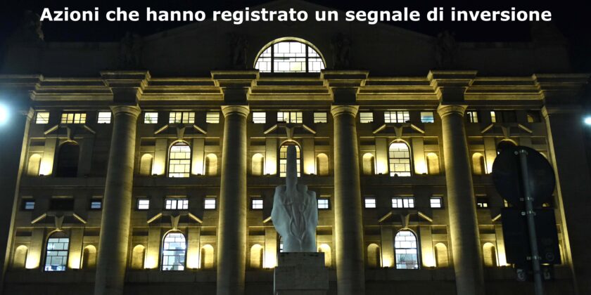 Azioni che hanno registrato un segnale di inversione ribassista