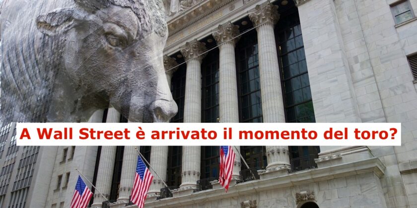 A Wall Street potrebbe essere arrivato il momento di partire al rialzo