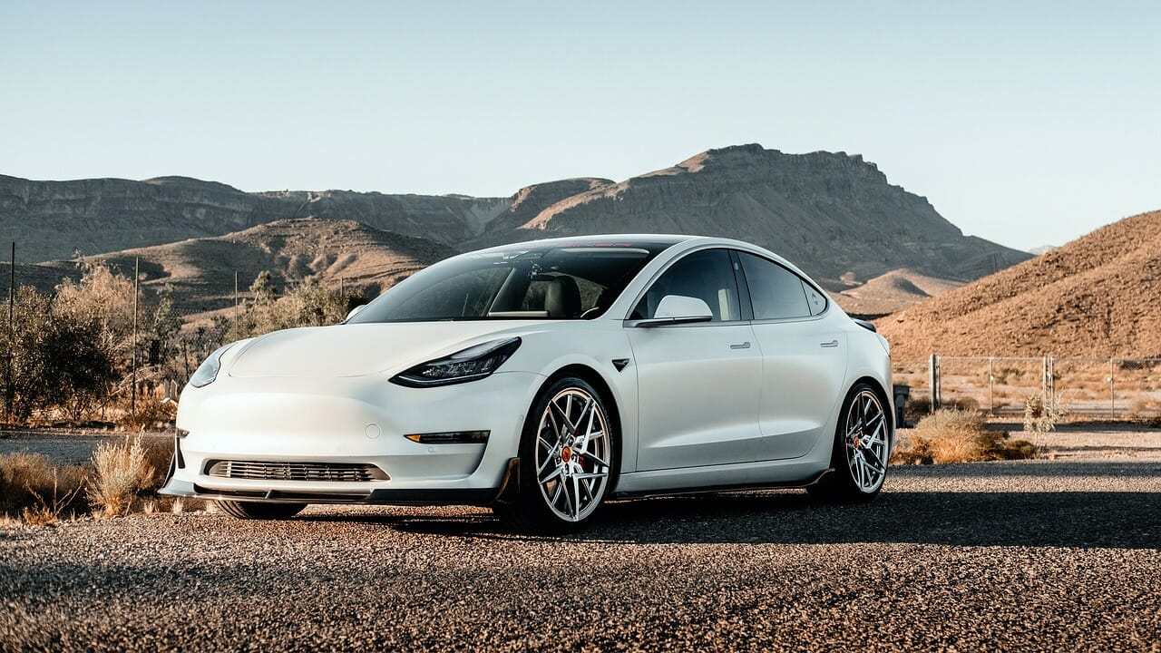 Modello Tesla bianco