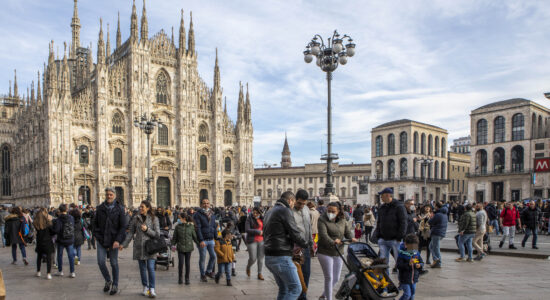Milano zona Duomo-Foto da imagoeconomica