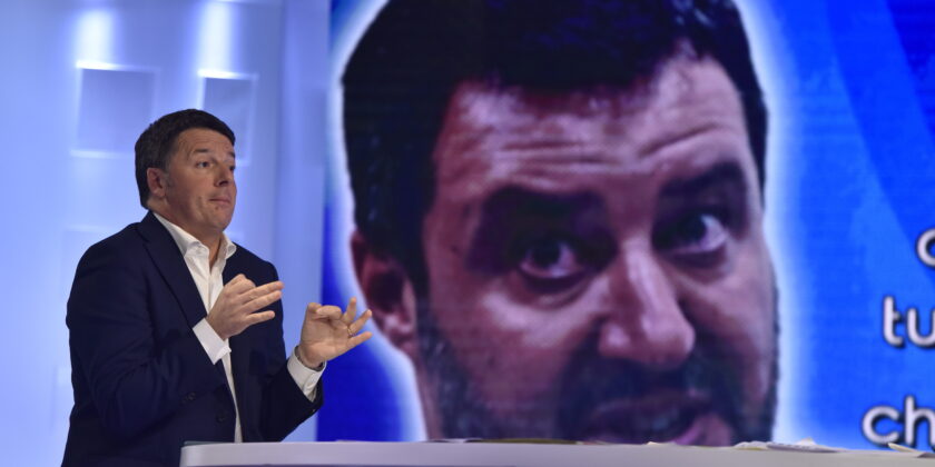 Renzi e Salvini-Foto da imagoeconomica