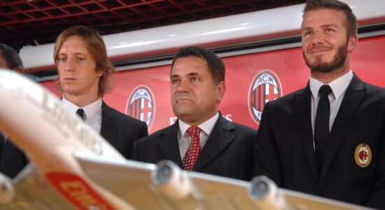 David Beckham a dx-Foto da imagoeconomica