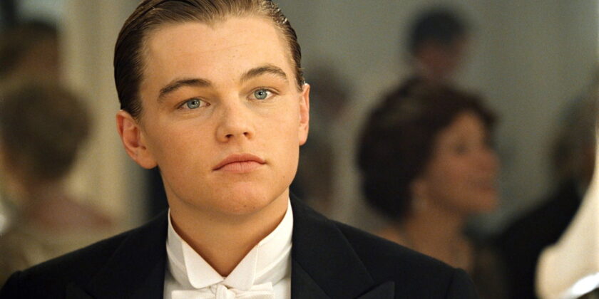Leonardo Di Caprio nel film Titanic del 1997-