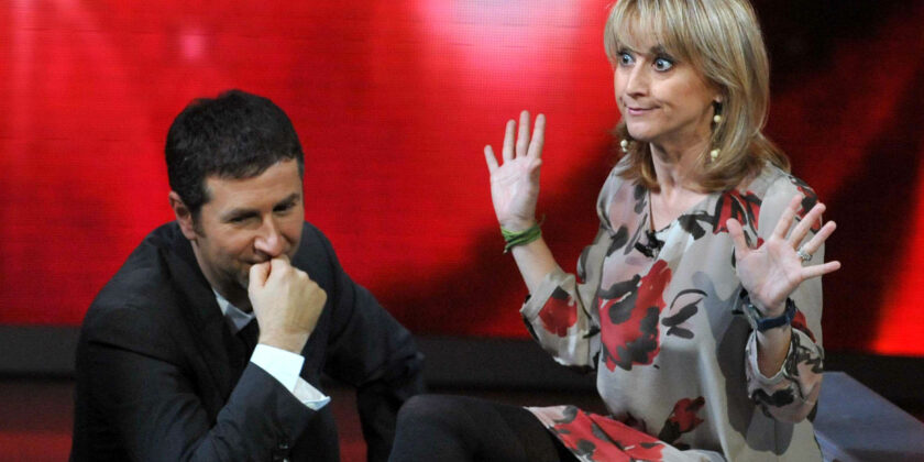 Luciana Litizzetto con Fabio Fazio-Foto da imagoeconomica