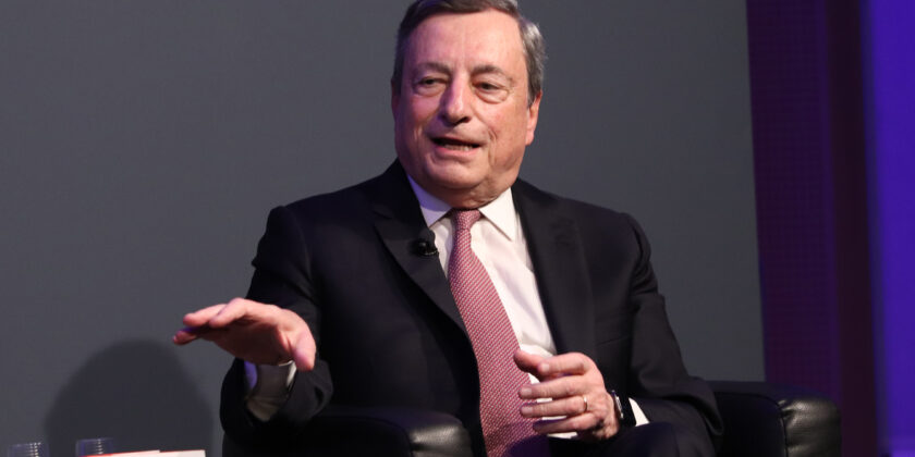 Mario Draghi-Foto da imagoeconomica