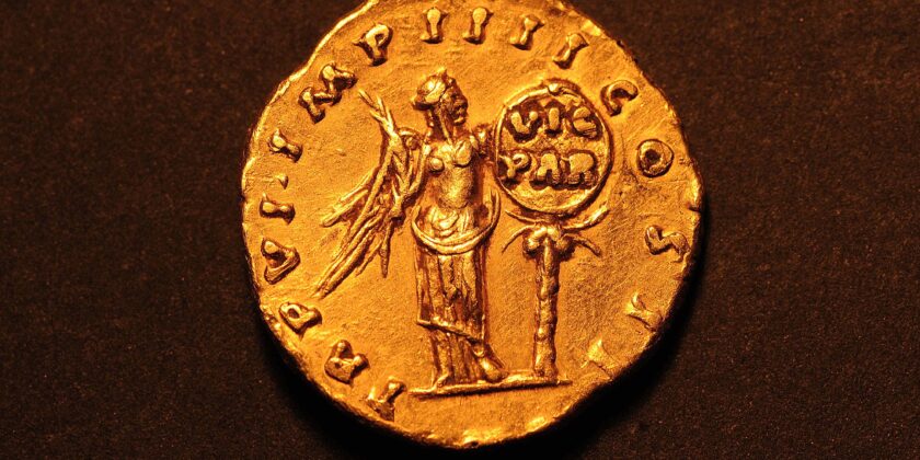 Moneta dell'Impero Romano-Foto ad imagoeconomica