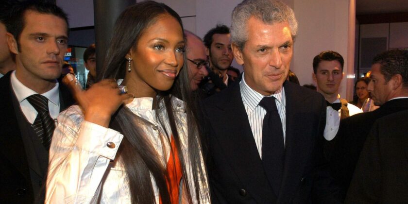 Naomi Campbell (qualche anno fa) con Marco Tronchetti Provera-Foto da imagoeconomica