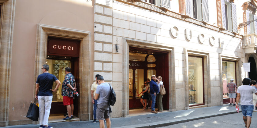 Negozio Gucci a Roma-Foto da imagoeconomica