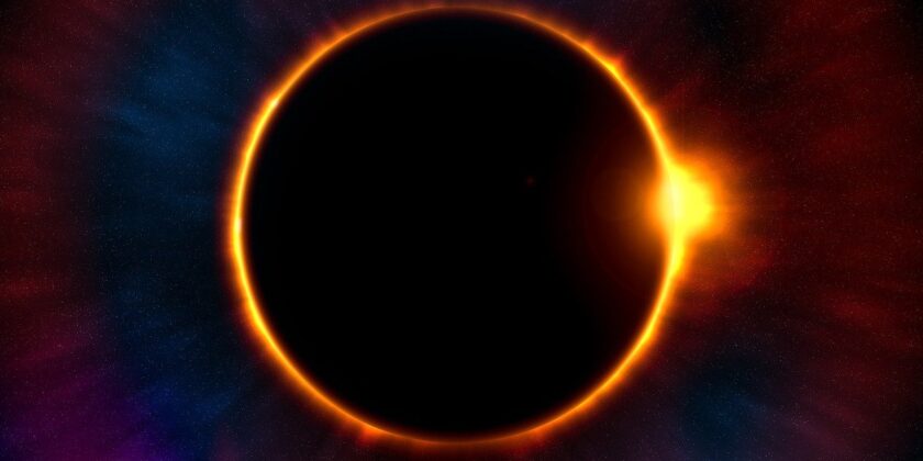 Eclissi solare-Foto da imagoeconomica