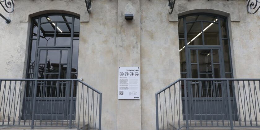 Esterno sede della Fondazione Prada-Foto da imagoeconomica