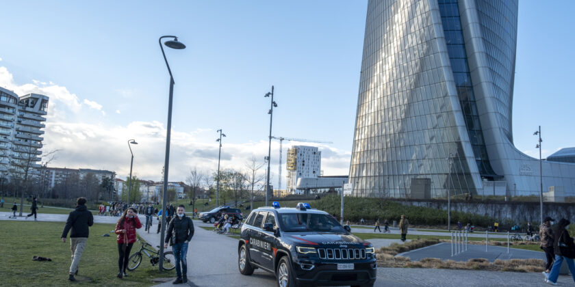Il quartiere City Life a Milano-Foto da imagoeconomica