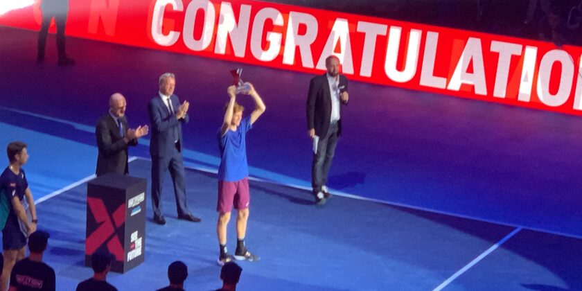 Jannik Sinne after winning NextGen ATP Finals in Milan 2019- Autore Thekingross-Foto da wikipedia