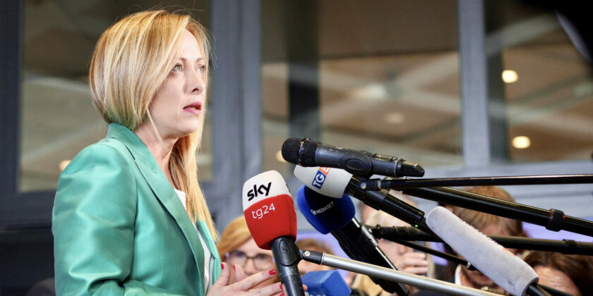 La Premier Giorgia Meloni-Foto da imagoeconomica