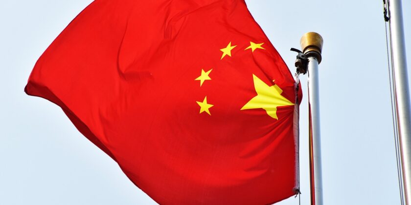 La bandera cinese-Foto da imagoeconomica