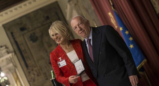 Maria De Filippi e Fedele Confalonieri-Foto da imagoeconomica