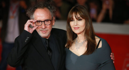 Monica Bellucci e Tim Burton alla Festa del Cinema a Roma-Foto da imagoeconomica