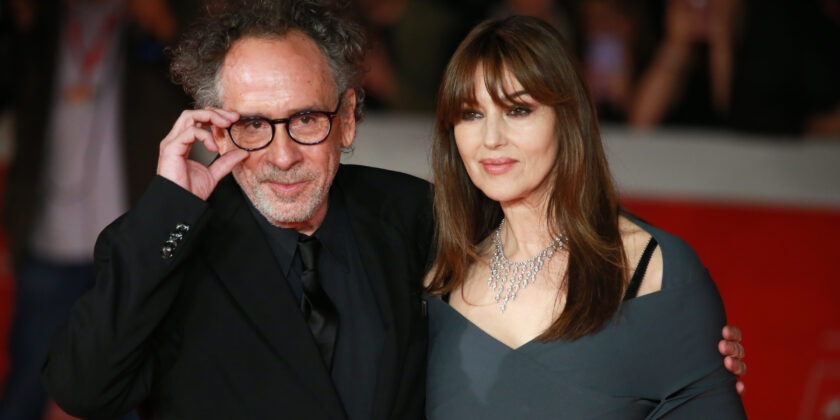 Monica Bellucci e Tim Burton alla Festa del Cinema a Roma-Foto da imagoeconomica