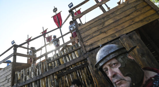 Scene dall'antica Roma di Cinecittà-Foto da imagoeconomica