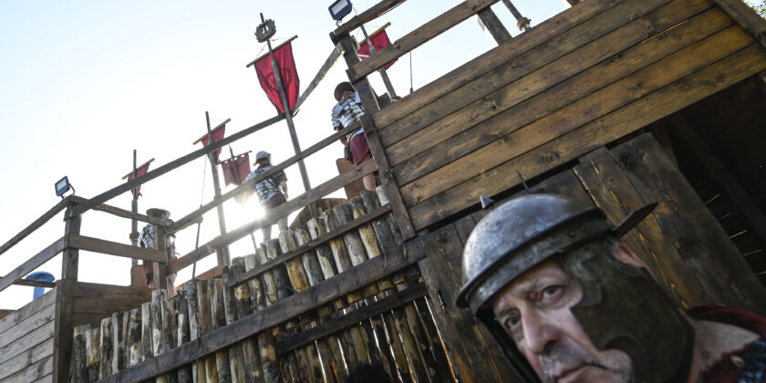 Scene dall'antica Roma di Cinecittà-Foto da imagoeconomica