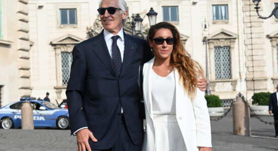 Sofia Goggia con Giovanni Malagò-Foto da imagoeconomica
