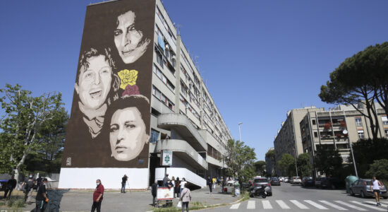 Un murale a Roma dedicato ad Anna Magnani-Foto da imagoeconomica