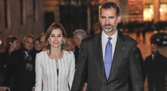 L’eleganza low cost di Letizia di Spagna-Foto da imagoeconomica